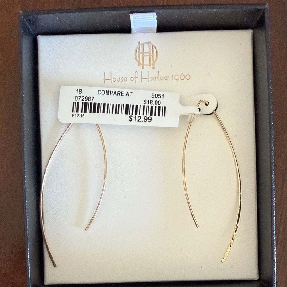 House of Harlow 1960 Sleek Gold Earrings
